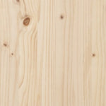 ZNTS Bed Frame without Mattress 100x200 cm Solid Wood Pine 3309917
