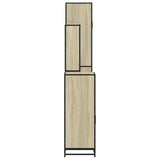 4 Piece Bathroom Furniture Set Sonoma Oak Engineered Wood 3301226