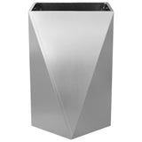 Planter 2 pcs Silver 50 x 50 x 75 cm Galvanised Steel 883805