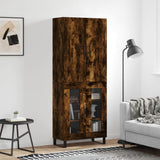 Highboard Smoked Oak 69.5x34x180 cm Engineered Wood 3195760