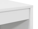 Desk with Drawer with Shelf with Storage 2 pcs White 3337329