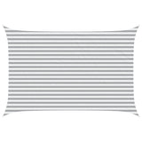 Sun Shade Sail Light Grey and White 4.5 x 3 m 42031125
