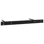 ZNTS Floating Wall Shelf with Drawer Black 80x25x8 cm 288206