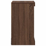 Sideboard with LED Lights Brown Oak 41x37x67 cm 836727
