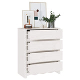Chest of Drawers with Drawer Drammen White 76.5 x 40 x 91 cm 42003053