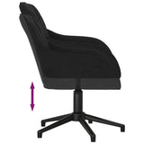 Office Chair Height Adjustable Black 56 x 61.5 x 72 cm Velvet 42025221