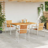 Garden Dining Set 5 pcs Solid Wood Teak 3334823