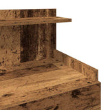 Bedside Cabinets 2 pcs with 2 Drawers Old Wood 40x36.5x62 cm 858647