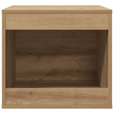 Cat Litter Box Enclosure Artisian Oak 47x59x42 cm Engineered Wood 857768