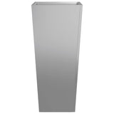 Garden Planters 35x35x75 cm 2 pcs Galvanised Steel 851091