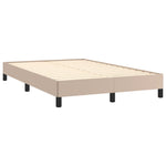 Bed Frame without Mattress Cappuccino 120x190 cm Small Double Faux Leather 379501