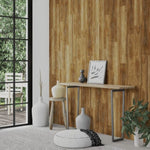 ZNTS Wall Panels Wood Look Brown PVC 4.12 m² 3189148
