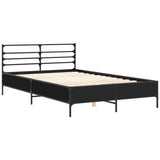 Bed Frame without Mattress Black 140x190 cm 3280077