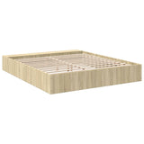 Bed Frame without Mattress Sonoma Oak 180x200 cm Super King 3280547