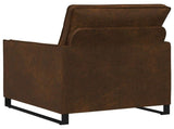 Armchair Brown 70 x 81 x 82 cm Faux Suede Fabric 42040987