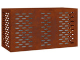 Air Conditioner Cover Rusty 110 x 50 x 80 cm Weathering Steel 865910