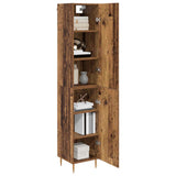 Highboard 2 pcs Old Wood Engineered Wood 3415691