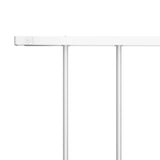 Fence Panel Woerden Powder-coated Steel 1.7x1 m White 145225