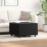 Coffee Table Black Oak 60 x 60 x 38 cm Engineered Wood 862625