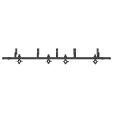 Sliding Door Hardware Kit 213,5 cm Steel Black 3295736