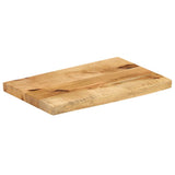 Table Top 60x40x3.8 cm Live Edge Solid Wood Rough Mango 370392
