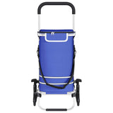 Shopping Trolley Folding Blue 47 x 39 x 100.5 cm Oxford fabric 42002339