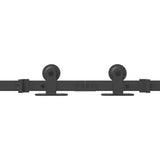 Sliding Door Hardware Kit 305 cm Steel Black 3295783