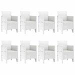 Garden Dining Set 9 pcs Light Grey Polt rattan 3378747