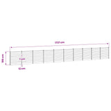 Fence Set 1737 x 186 cm WPC and Aluminium Grey 3429402