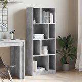Bookcase Concrete Grey 57x28.5x141 cm Engineered Wood 847999