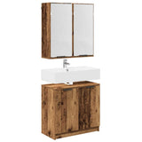 Bathroom Cabinet Set 2 pcs Old Wood Engineered Wood 3415679