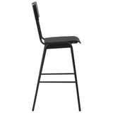 Bar Chairs 6 pcs Black Solid Plywood Steel 3054567