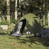 ZNTS Camping Tent Dome 2-Person Olive Green Waterproof 4009612