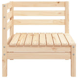 Garden Sofa Natural Pine Solid Pine Wood Modular Garden Sofa 837977