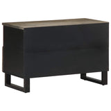 TV Cabinet Black 70x33x46 cm Solid Wood Mango 4017685