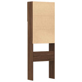Washing Machine Cabinet Brown Oak 64x24x190 cm Engineered Wood 859133