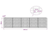 Gabion with 5 mm Wire and 5x10 cm Mesh 500x20x150 cm 3464572