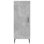 Highboard Concrete Grey 34.5x34x180 cm Engineered Wood 3199509