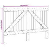 Headboard 160x104 cm Solid Wood Pine 358400