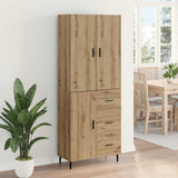 Highboard 2 pcs Artisan Oak 69.5 x 34 x 180 cm Engineered Wood 3415997