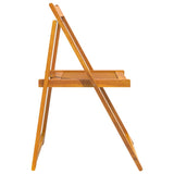 Garden Chair Set of 6 Brown Solid Acacia Wood Medium Foldable 3104964