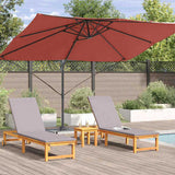 Umbrella Terracotta 351 x 250 x 260 cm Polyester and Aluminium 42003350