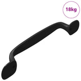 Furniture Handle 250 pcs Black 130 x 19.4 x 22.3 mm Aluminium 864694