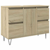 Bathroom Cabinet Sonoma Oak 80x33x60 cm Engineered Wood 849683