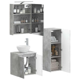 Bathroom Furniture Set 4 pcs Concrete Grey 3407410