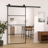 Sliding Door with Hardware Set 102,5x205 cm ESG Glass&Aluminium 3152150