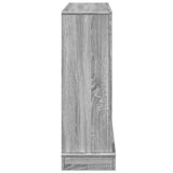 Fireplace Surround Grey Sonoma 100x30x87.5 cm Engineered Wood 854567