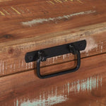ZNTS Storage Chests 60x30x30cm Solid Reclaimed Wood and Metal 4015972