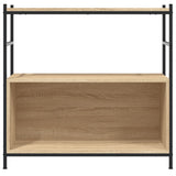 Bookshelf Sonoma Oak 80x30x78,5 cm Engineered Wood and Iron 832794