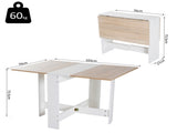 Wooden Folding Dining Table Writing Computer Desk PC Workstation Space Saving Home Office Oak & T3398P344785